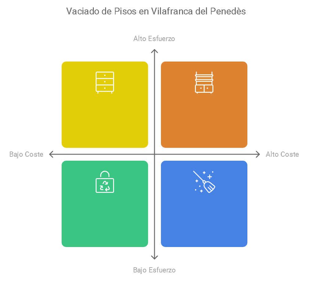 Qué incluye el servicio de vaciado de pisos en Vilafranca del Penedés